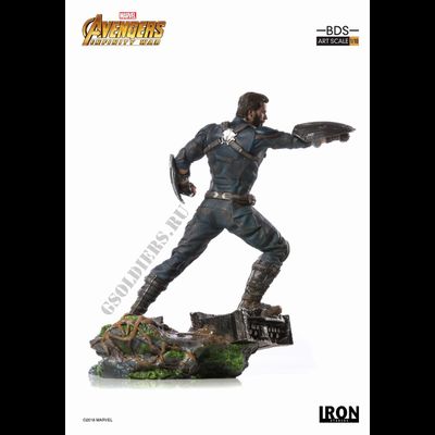 Капитан Америка (Мстители: Война бесконечности) КОЛЛЕКЦИОННАЯ ФИГУРКА (статуэтка) 1/10 Marvel Captain America Scale 1/10 - Avengers: Infinity War - Iron Studios