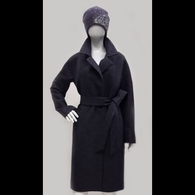 Женское пальто Арти Мода Пенза 135 темно - серое фото