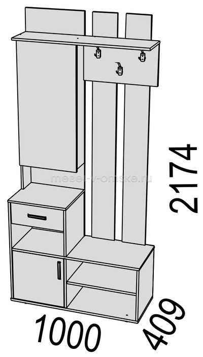 Прихожая Порту ПР10