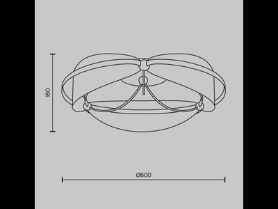 Потолочный светильник Breeze, MOD281CL-L45BS3K
