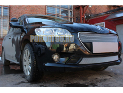 Защита радиатора Peugeot 301 2013- chrome низ