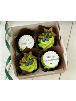 Капкейки на 23 февраля