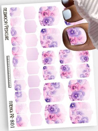 Пленки для педикюра 9,5*13,5 см PR-801