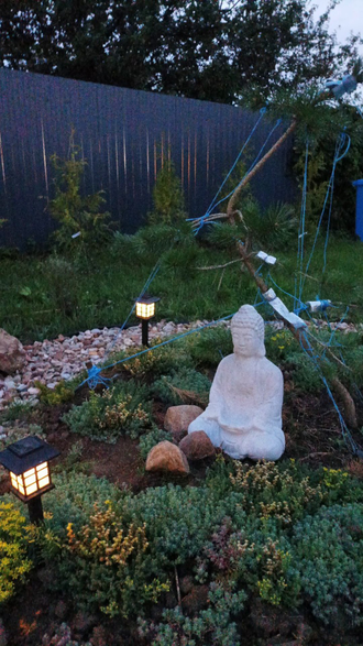 Будда из бетона для сада 39см