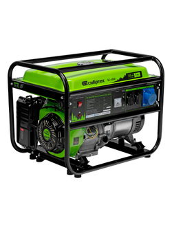 Генератор бензиновый БС-6500, 5.5 кВт, 230В, четырехтактный, 25 л, ручной стартер Сибртех