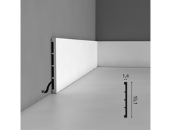 Напольный плинтус из дюрополимера Orac Decor коллекция Axxent SX168