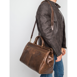 Кожаный саквояж Altamura Premium brown (арт. 4025-63)