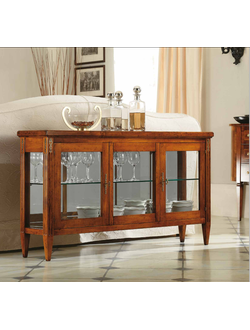 ПРИДИВАННАЯ ТУМБА С ЗЕРКАЛОМ И ДВУМЯ ДВЕРЦАМИ (L140*P30*H77) ART. 24.10 TOSATO