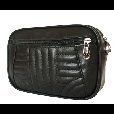 Кожаная женская сумка Barletta black (арт. 8026-01)