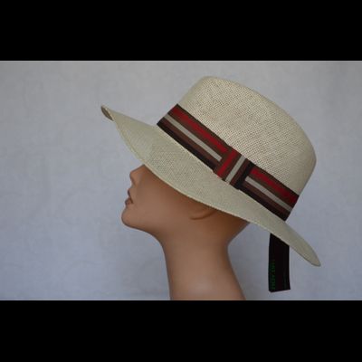 Шляпа из бумаги Италия Hatyou 0498 бежевая фото