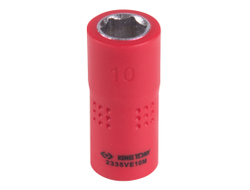 Головка торцевая диэлектрическая шестигранная 1/4", 10 мм KING TONY 2335VE10M