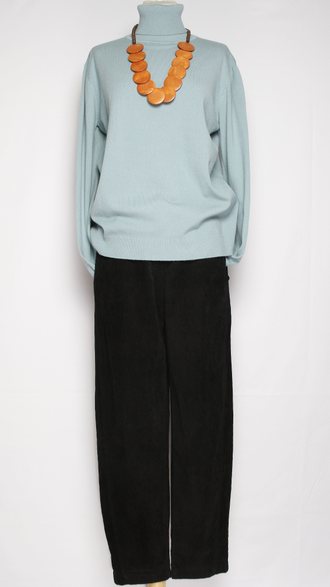 Брюки Бохо вельветовые "ПРЯМЫЕ 2 шва стрейч" шоколад, черный р.48-54