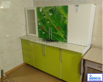КУХОННЫЙ ГАРНИТУР С ФОТОПЕЧАТЬЮ 1.6 м "Божья коровка" ЛДСП (выбор фотопечати) мм