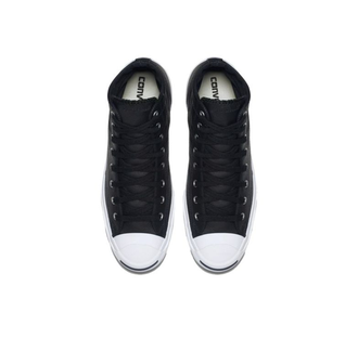 Кеды Converse Jack Purcell leather черные высокие кожаные