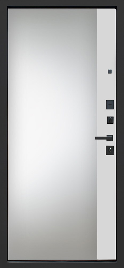 Стальная дверь   Фаворит с матовым зеркалом. Заказная модель.