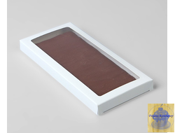 Коробка под плитку шоколада, 180*90*14 мм белая