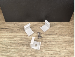 Крепежи для углового профиля СП280 (16х16мм.), пластик (3угла/3самор.)