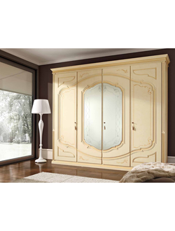 ШКАФ  4-Х ДВЕРНЫЙ SMERALDO С ЗЕРКАЛОМ FERRETTI