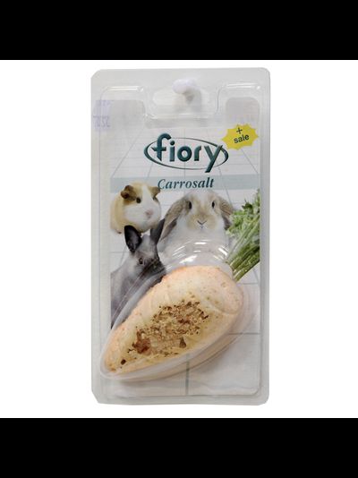 Fiory (Фиори) Carrosalt био-камень для грызунов с солью в форме моркови, 65 г