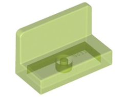 Panel 1 x 2 x 1 with Rounded Corners, Trans-Bright Green (4865b / 6076609 / 6246894)