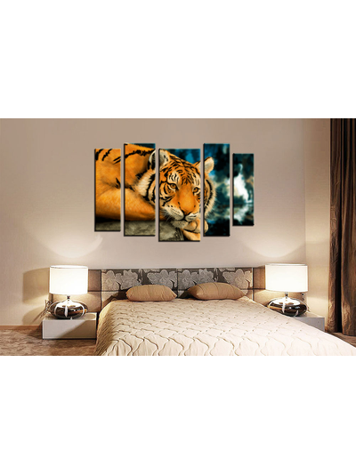 Модульная картина "Грустная кошка"