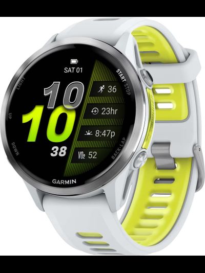 Часы Garmin Forerunner 970 Titanium Whitestone / Translucent Amp Yellow