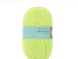 Пряжа Бисерная Пехорка Состав: 100% акрил высокообъёмный. Вес и длина нити:100 г/450 м. цвет  Незрелый лимон