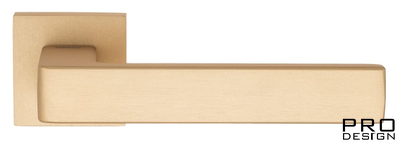 Дверная ручка на квадратном основании Fratelli Cattini "BOOM" 8-KD золото крайола