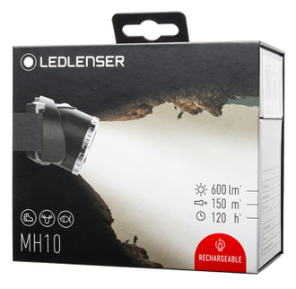 Налобный фонарь LED LENSER MH10, черный  [501513]