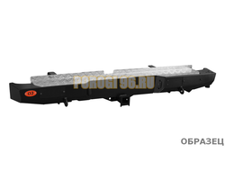 Задний силовой бампер серии Туризм на Nissan Navara III 2010-2015 (03.167.01)