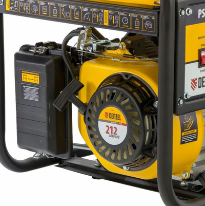Бензиновый генератор DENZEL PS 28, 2,8 кВт, 230В, 15л, ручной стартер 946824