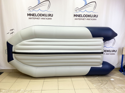 Моторная лодка Таймень NX 3400 НДНД PRO светло-серый/синий - MNELODKU.RU