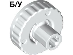 ! Б/У - Technic, Clutch Connector Female / Outside, White (46834 / 6257336) - Б/У
