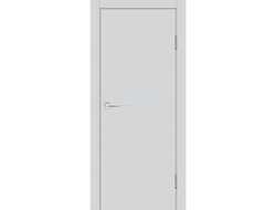 Дверь светло-серая P-19 AL агат с молдингом