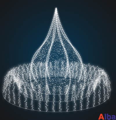 Фонтан светодиодный Бутон, 2,0 м