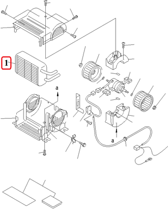 ND116410-2853 Радиатор отопителя Komatsu