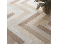 Wood-X, 20х120 см, керамогранит, Орех Голд Терра Матовый R10A Ректификат (9 мм), K949583R