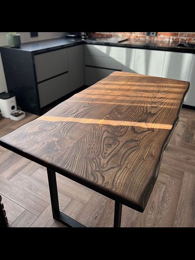 слэб, стол река, карагач, дуб, мебель на заказ, стол из слэба, мебель для ресторана, столешница спил