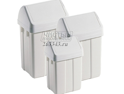 Пластиковая корзина с поворотной крышкой (12л, 25л, 50л) Италия €