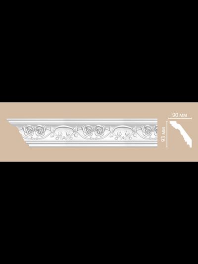 Потолочный плинтус из полиуретана с орнаментом DECOMASTER (Декомастер) - DT9816