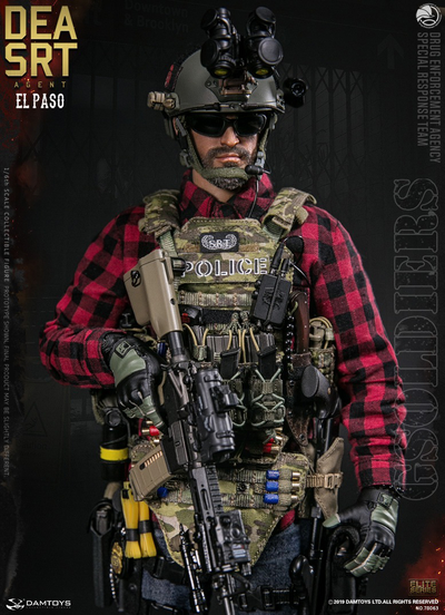 Агент группы Эль-Пасо ФИГУРКА 1/6 scale DEA SRT Special Response Team AGENT EL PASO 78063 DAMTOYS