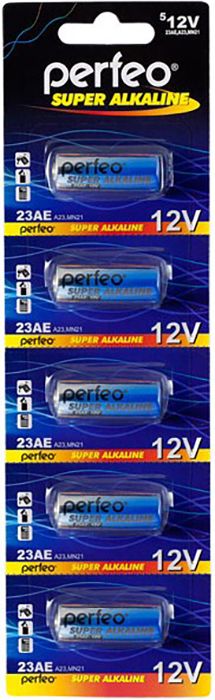 Батарейка щелочная Perfeo 23AE/5BL Super Alkaline 5шт