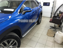 Пороги OEM на Lexus NX 2014-...