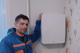 Монтаж бризеров Тион, Ballu и др.