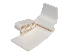 Technic, Panel Car Mudguard Left, White (61071 / 4540101 / 6015597)