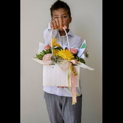 Цветочная композиция учителю / воспитателю № 857