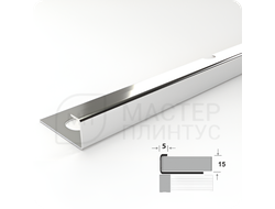 ПРОФИЛЬ ОКАНТОВОЧНЫЙ К 12НСП.2700.001 СТАЛЬ ПОЛИРОВАННАЯ