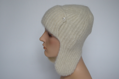 Шапка ушанка Vizio 9020 UO белая