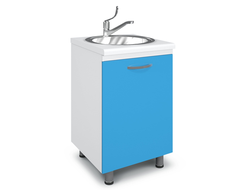 Тумба медицинская с полками под мойку на опорах ТММ-1.0