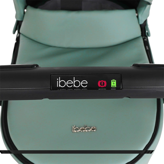 Коляска 3в1 ibebe i-stop Экокожа Turquoise, черная рама